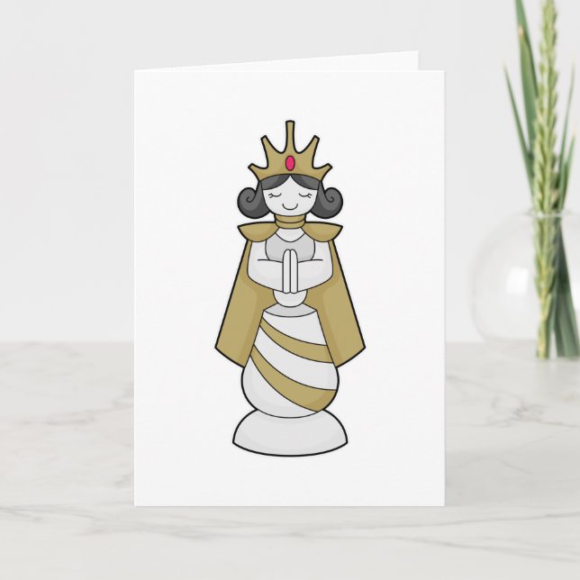 Carte Échecs Queen Crown Chess (Devant)