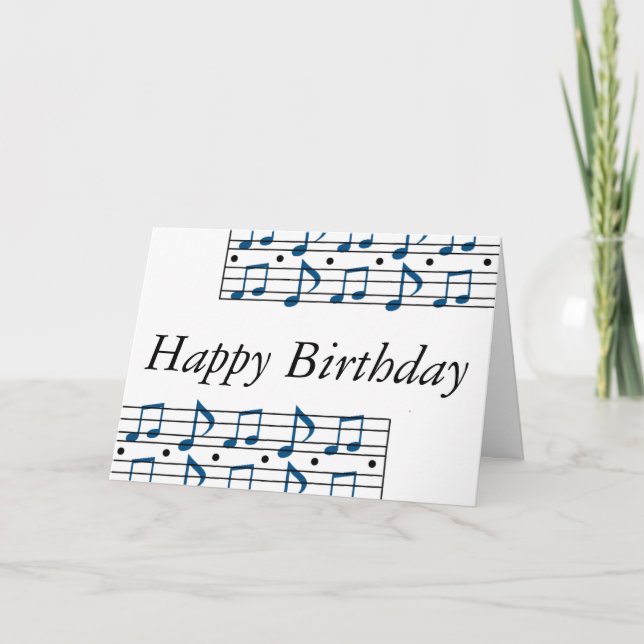 Carte Échelle de note de musique (Devant)