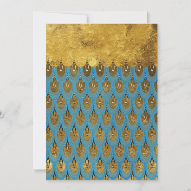 Carte Echelles de Parties scintillant de sirène Gold Shi (Devant)