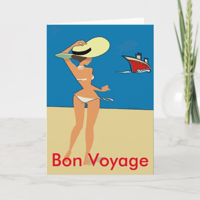 Carte Échouez, bateau de croisière, voyage de fève, (Devant)