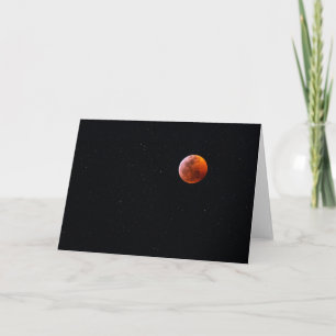 Carte Éclipse totale de lune de sang Big Island Hawaii