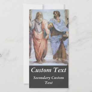 Carte École d'Athènes (détail - Platon & Aristote)