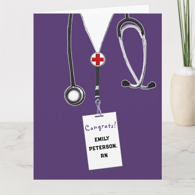Carte École de soins infirmiers infirmière infirmière in (Devant)