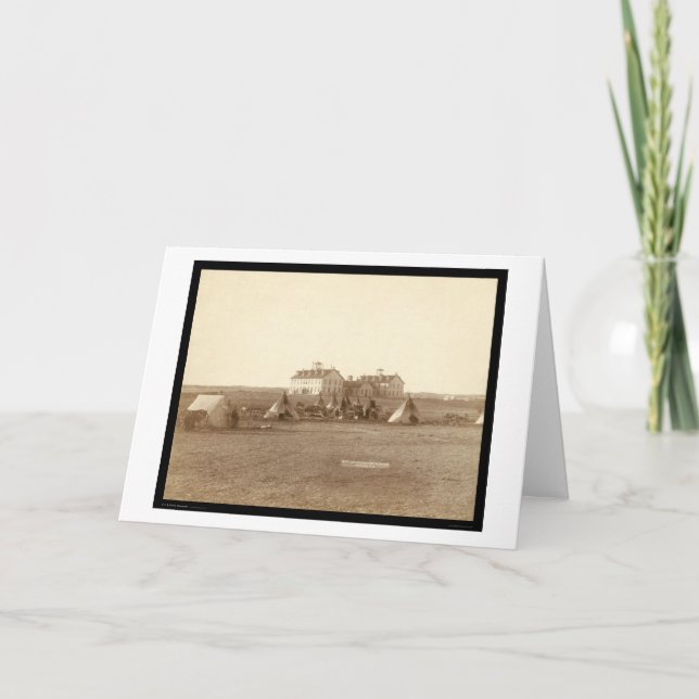 Carte École et écart-type indien 1891 d'Oglala de Ridge (Devant)