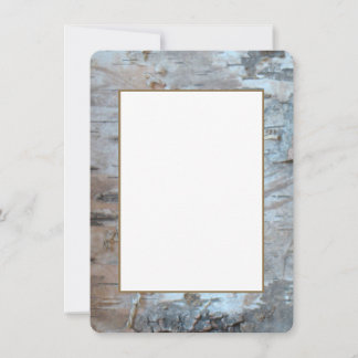 Carte Écorce De Bouleau Argent Avec Or