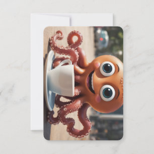 Carte Écossais Birthday Limerick, Octopus Style