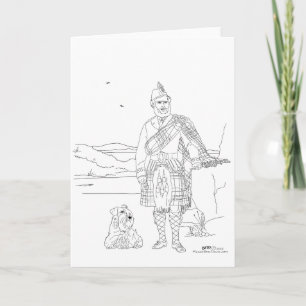 Carte écossaise Kilt Highlander