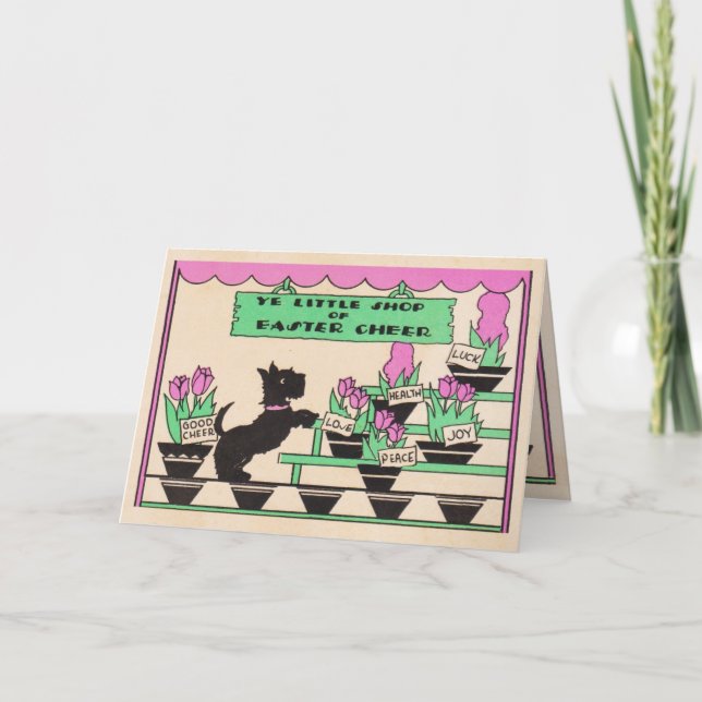 Carte écossaise Pâques Cheer (Devant)