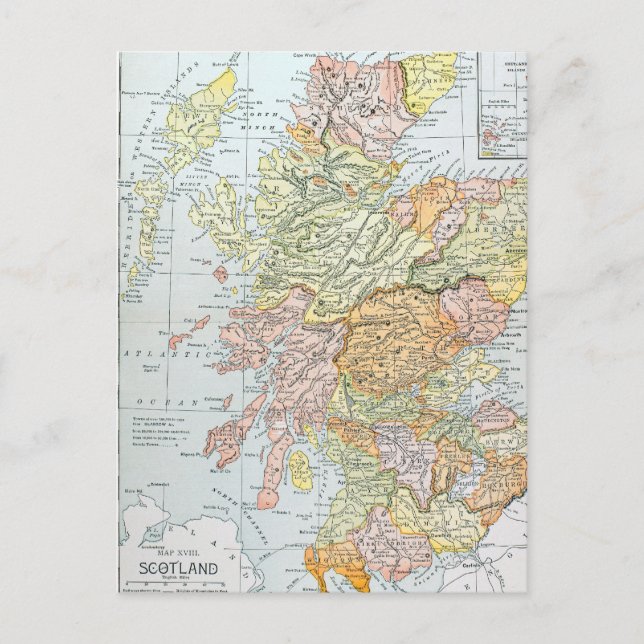 CARTE : ÉCOSSE (Devant)