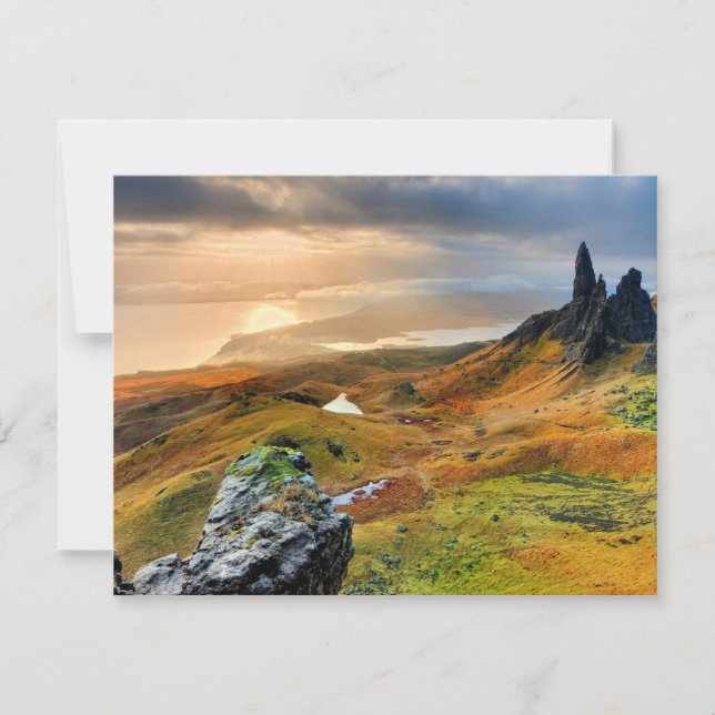 Carte Ecosse, magnifique paysage de montagne (Devant)