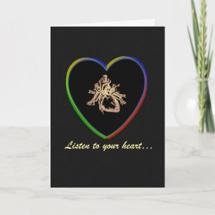 Carte Écoute ton coeur...