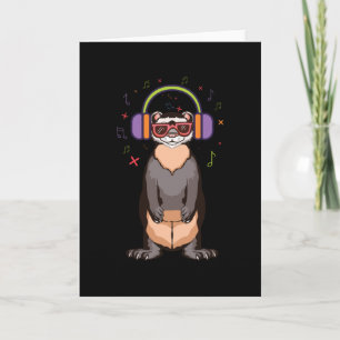 Carte Écouter de la musique par écouteurs