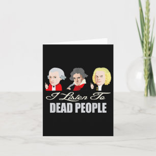 Carte Ecouter Les Mort Personnes Musique Clical Mozart B