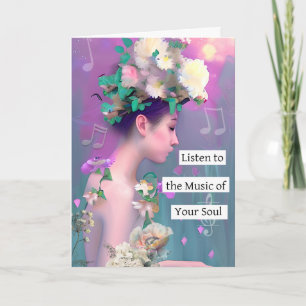 Carte Écoutez la musique de votre âme   Inspirationnel