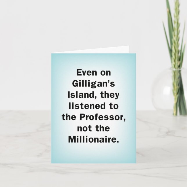 Carte Écoutez Professeur, pas une pandémie de milliardai (Devant)
