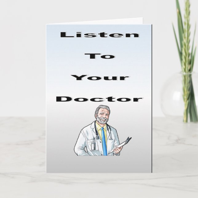 Carte Écoutez votre médecin (Devant)