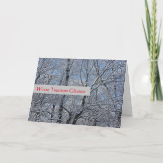 Carte Écouture des arbres - Vacances - Vide à l'intérieu