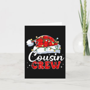 Carte Écran Cousin Santa Chapeau Joyeux Noël