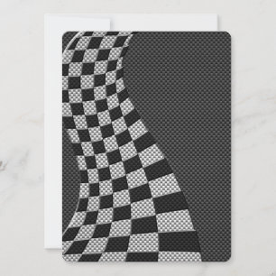 Carte Écran Drapeau de course en fibre de carbone