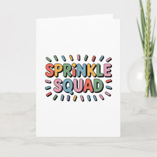 Carte Écrasage Saupoudrer bébé