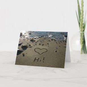 Carte Ecrire dans le sable