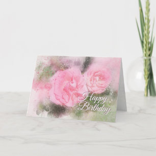 Carte Écriture d'anniversaire grâce et paix pour vous