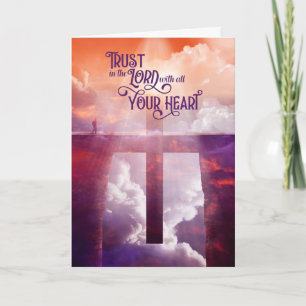 Carte Ecriture d'encouragement religieux des proverbes