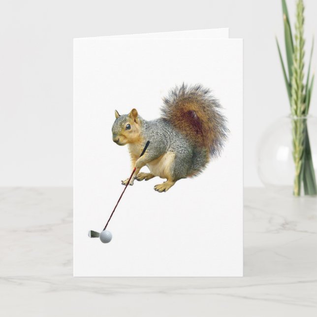 Carte Écureuil de golf (Devant)
