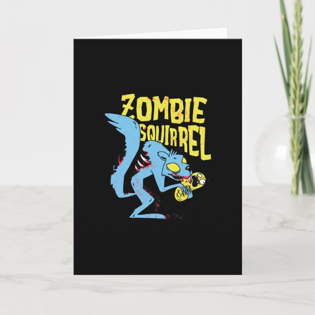 Carte Écureuil Zombie (Devant)