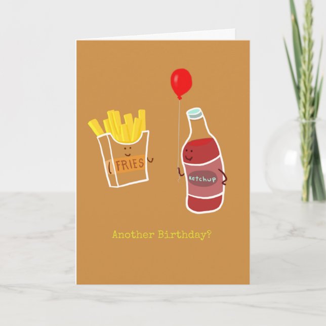 Carte Écuvette offrant un ballon à des frites. (Devant)