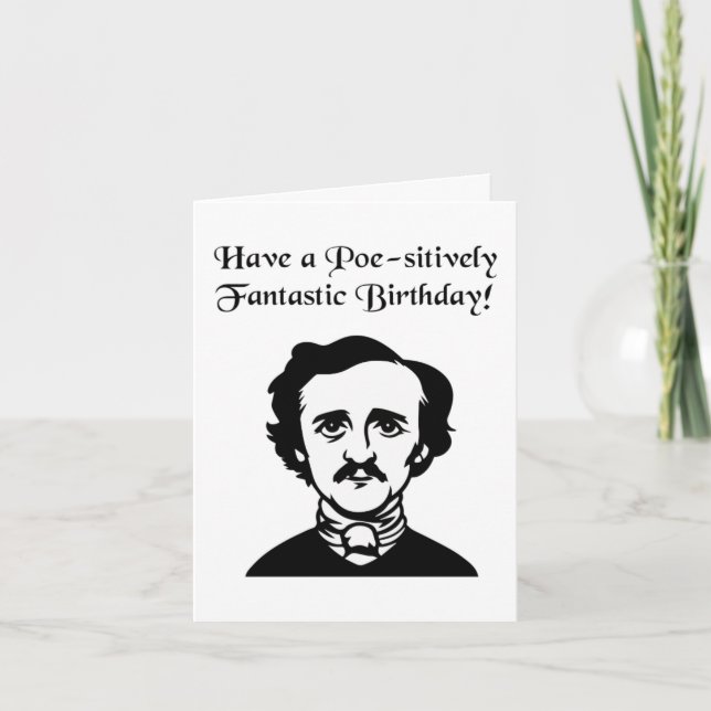 Carte Edgar Allan Poe Birthday  (Devant)