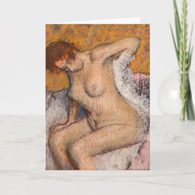 Carte Edgar Degas - Après le bain (Devant)