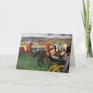 Carte Edgar Degas - Aux courses