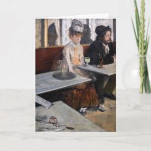 Carte Edgar Degas - Dans un café / L'Absinthe