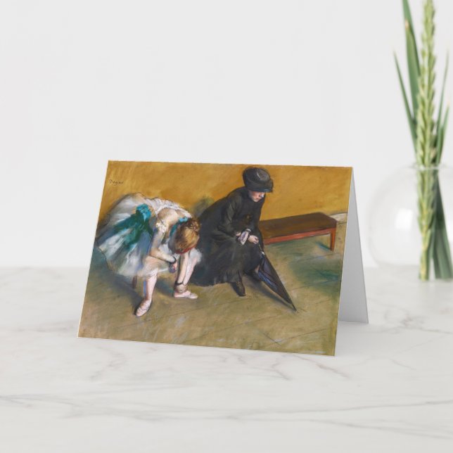 Carte Edgar Degas - En attente (Devant)
