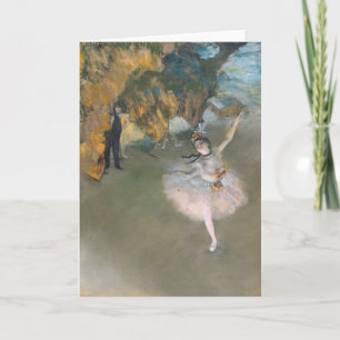 Carte Edgar Degas   L'étoile ou la danseuse sur scène