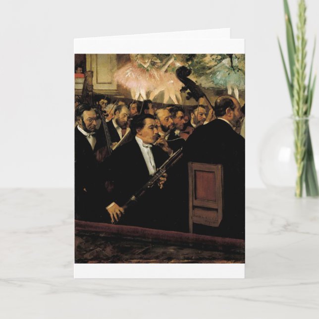 Carte Edgar Degas - Orcchestra of Opera 1870 Clarinet (Devant)