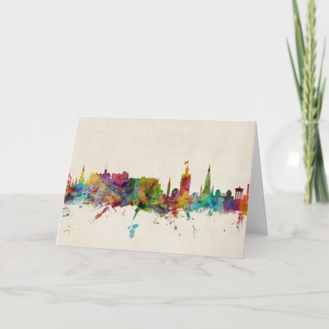 Carte Édimbourg Scotland Skyline (Devant)