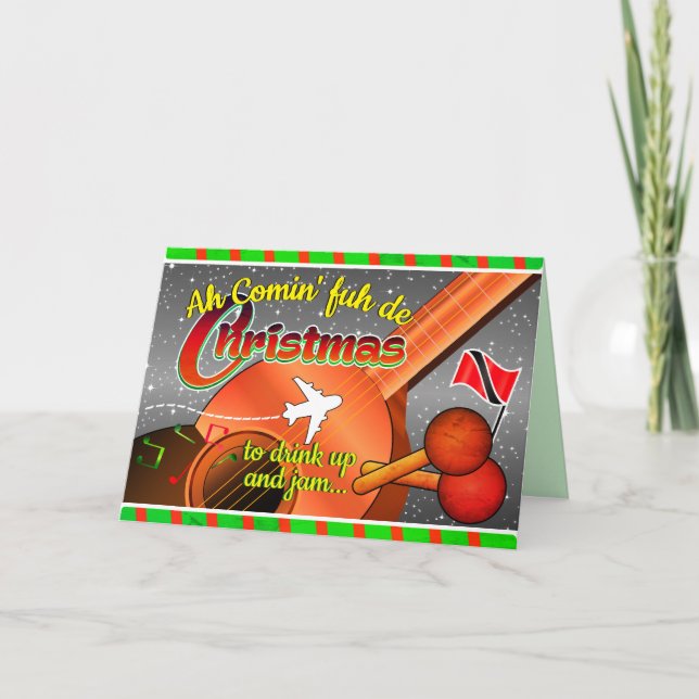 Carte Editable - Ah Comin' fuh de Christmas (Devant)