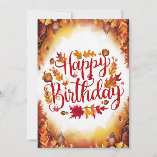 Carte Editable Mignonne Souhait Automne Automne Happy An