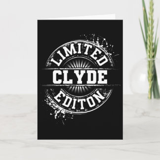 Carte Édition limitée Clyde Blague Personnalisée Nom Drô