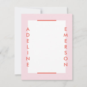 Carte Editorial Moderne Typographie Papier à lettres - R