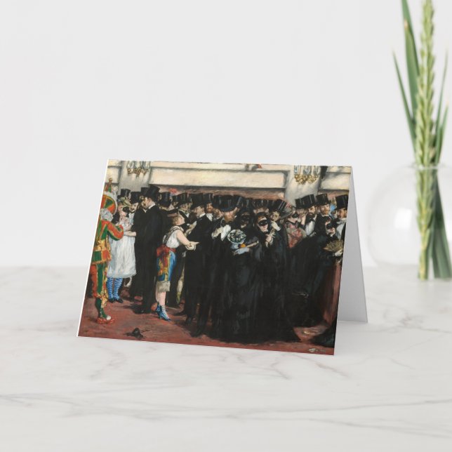 Carte Edouard Manet - Bal masqué à l'Opéra (Devant)