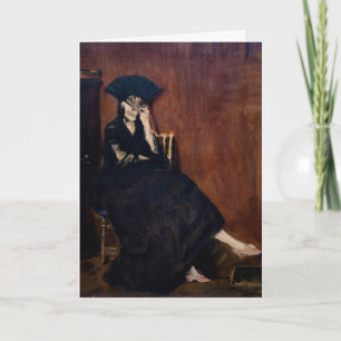 Carte Edouard Manet - Berthe Morisot avec ventilateur