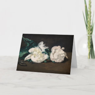 Carte Edouard Manet - Branche des pivoines blanches, sec