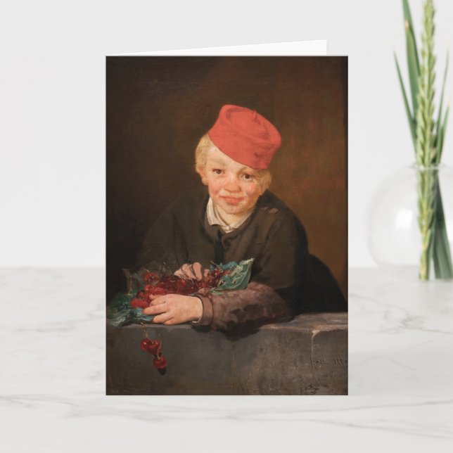 Carte Edouard Manet - Garçon aux cerises (Devant)