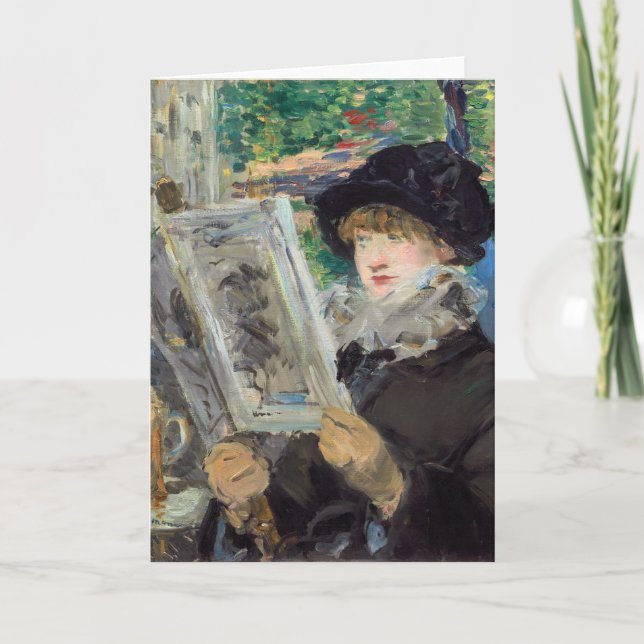 Carte Edouard Manet - Lecture Femme (Devant)