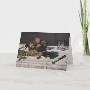 Carte Edouard Manet - Nature morte, Fruits sur table