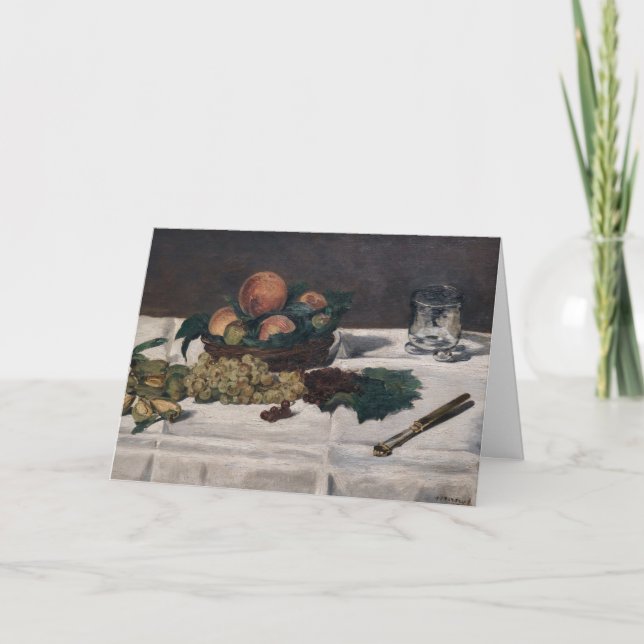 Carte Edouard Manet - Nature morte, Fruits sur table (Devant)