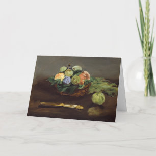 Carte Edouard Manet - Panier de fruits
